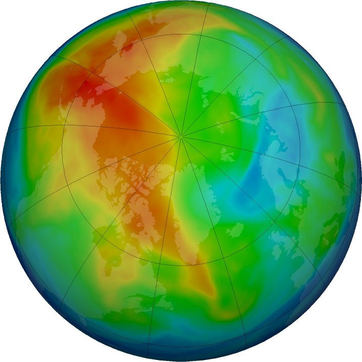 Arctic ozone map for 17 December 2018